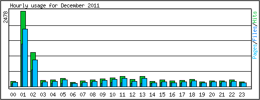 Hourly usage